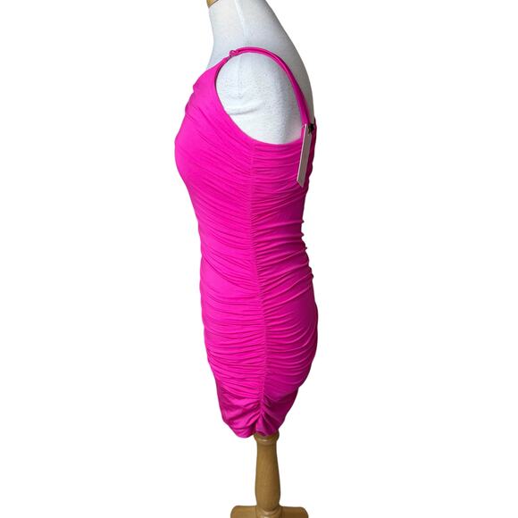 HELLO MOLLY Changed My Mind Dress Hot pink Size Large US 8/ AU12 NWT - Picture 3 of 9